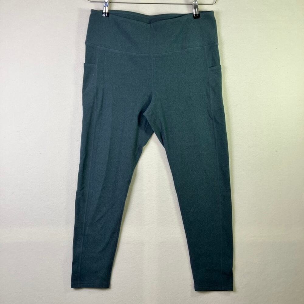 Sol & Mane Leggings 1X Slate Blue Athleisure Casual